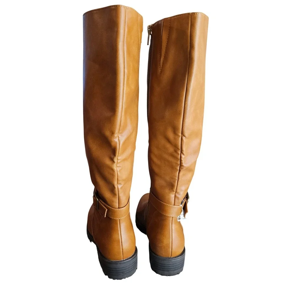 Croft and Barrow Snare Drum Riding Boots Tan Size 6 New